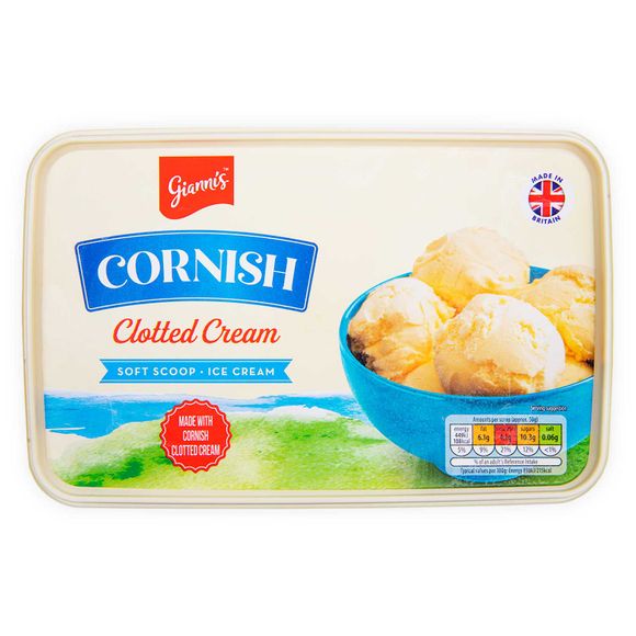 Gianni's Soft Scoop Cornish Clotted Cream Ice Cream 2l